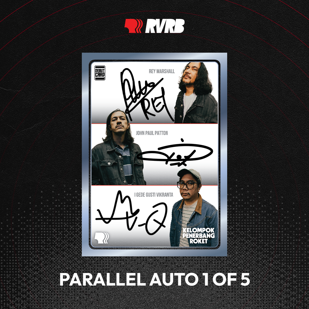 RVRB Trading Card - Kelompok Penerbang Roket Parallel Auto Cyan 1 of 5