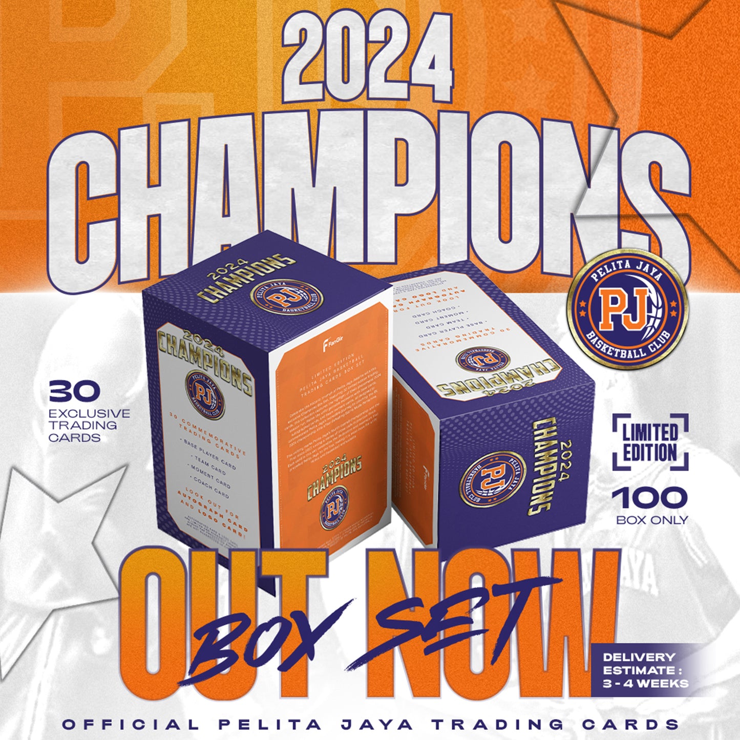 Pelita Jaya 2024 Champions Trading Cards Box Set
