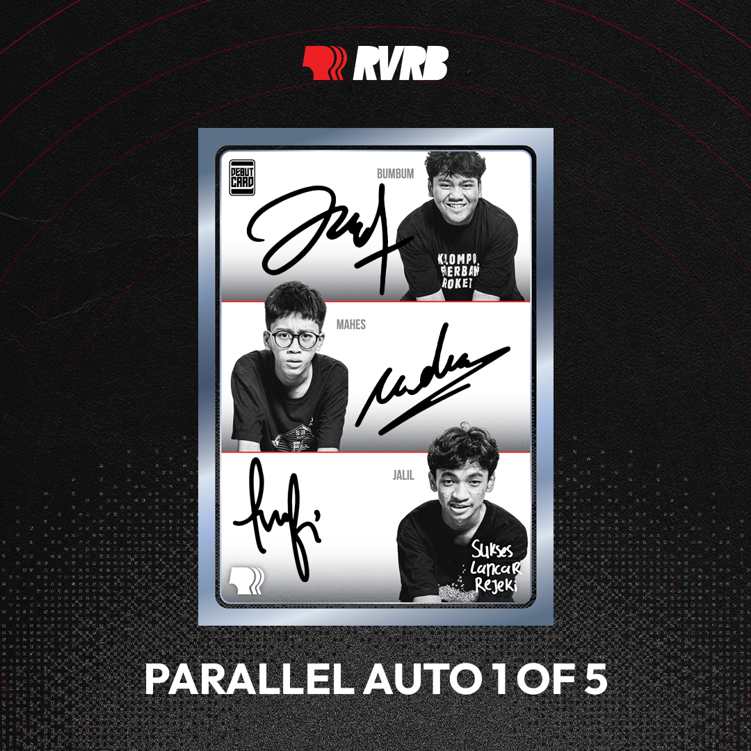 RVRB Trading Card - Sumber Lancar Rejeki Parallel Auto Cyan 1 of 5