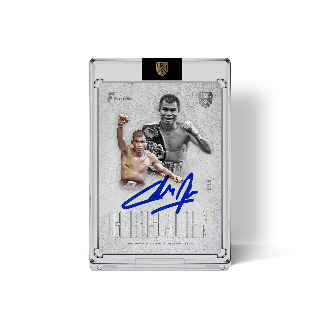 Chris John Legacy - #/10 Limited Autograph Card - Silver