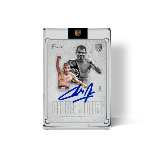 Chris John Legacy - #/10 Limited Autograph Card - Silver