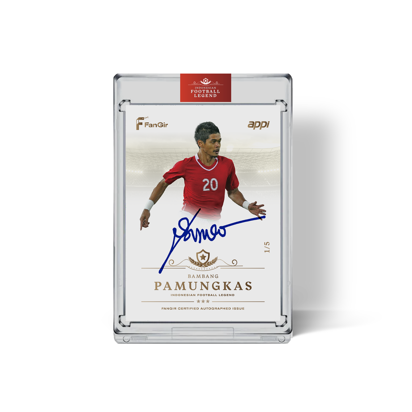Bambang Pamungkas - #/5 Autograph Card - Gold