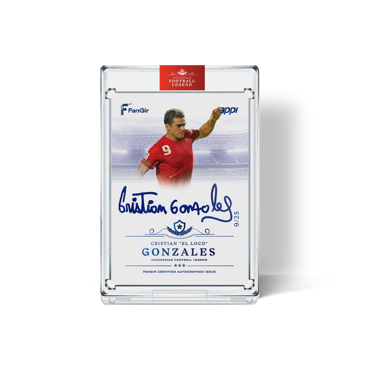 Cristian 'El Loco' Gonzales - #/25 Autograph Card - Blue