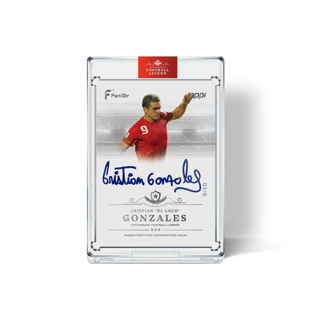 Cristian 'El Loco' Gonzales - #/10 Autograph Card - Silver