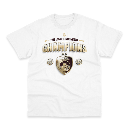 PSM Champions T-shirt 2022 2023 BRI liga 1 Depan