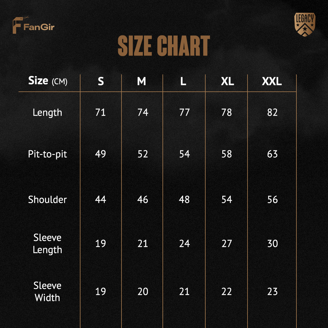 Size Chart Chirs John Indonesia FanGirå
