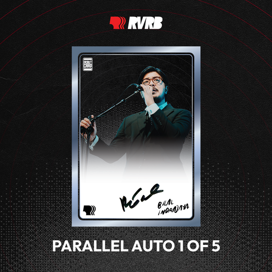 RVRB Trading Card - Bilal Indrajaya Parallel Auto Cyan 1 of 5
