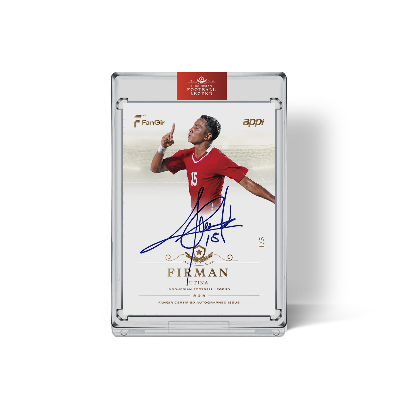 Firman Utina - #/5 Autograph Card - Gold