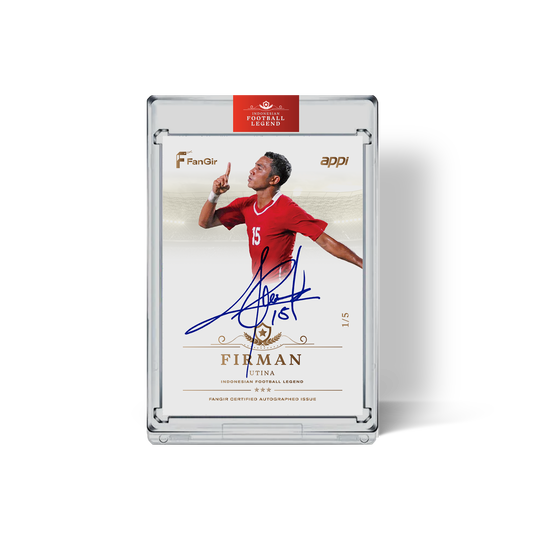 [Auction] Firman Utina Autograph Card 1/5 - Gold