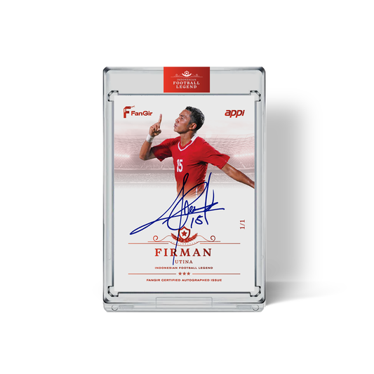 [Auction] Firman Utina Autograph Card 1/1 - Red