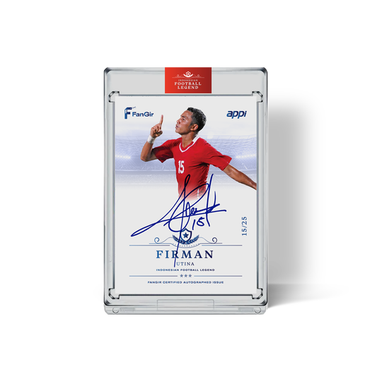 Firman Utina - #/25 Autograph Card - Blue