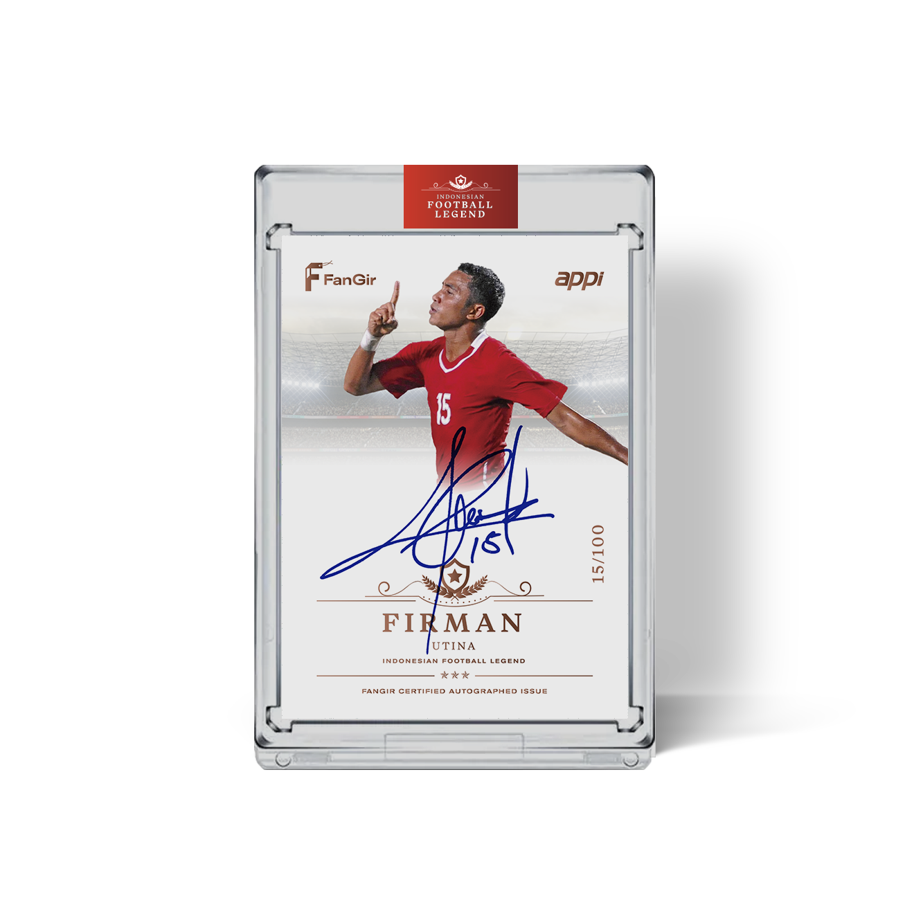 Firman Utina - #/100 Autograph Card - Copper