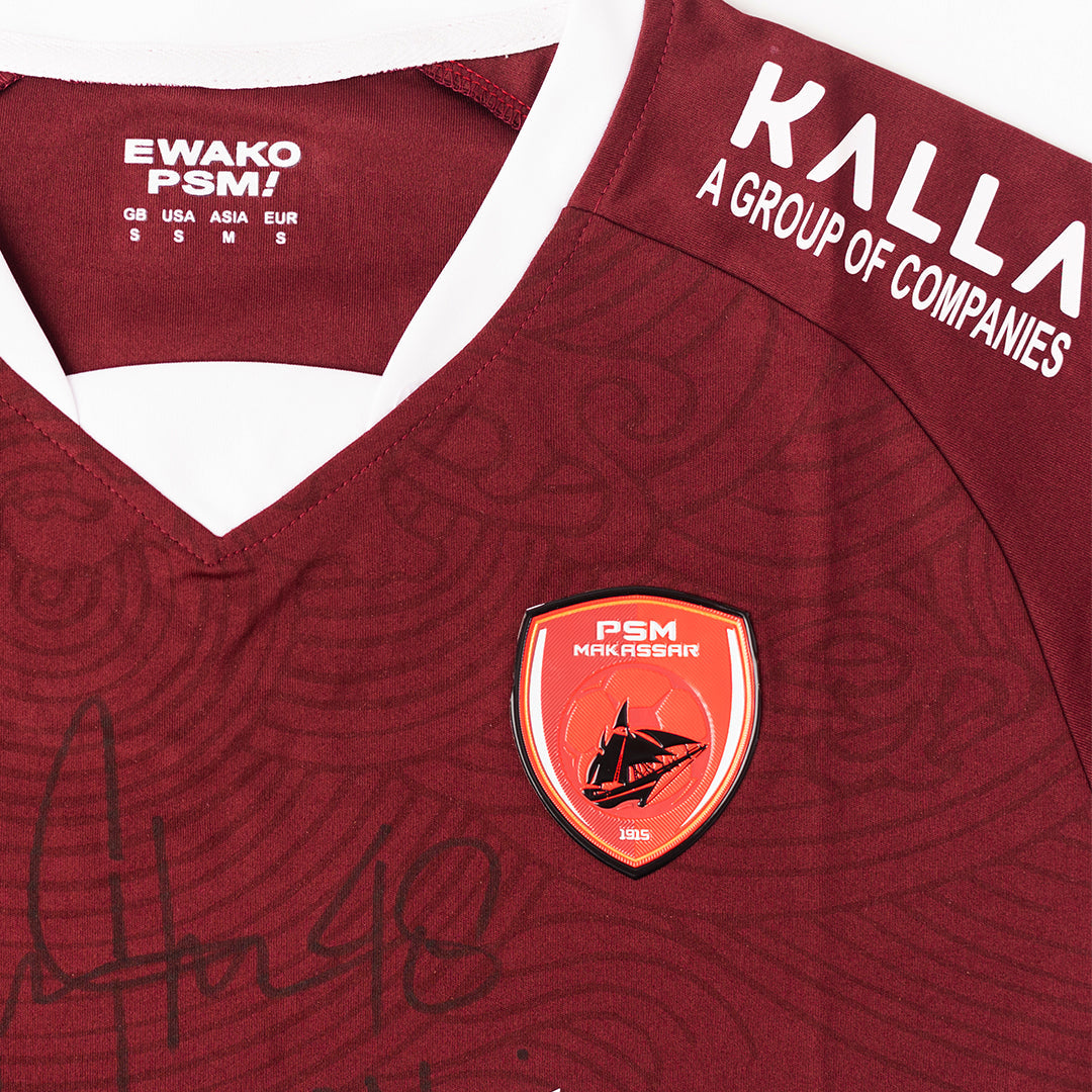 PSM Makassar – Autographed Jersey BRI Liga 1 2021/2022 (HOME)